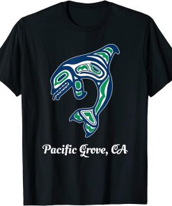 Green Native American Pacific Grove CA Orca Killer Whale T-Shirt