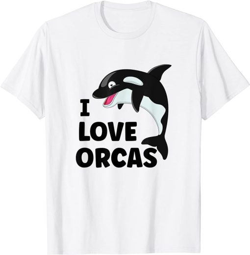 I Love Orcas Orca T-Shirt