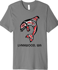 Lynnwood Washington Native American Orca Killer Whale Gift Premium T-Shirt