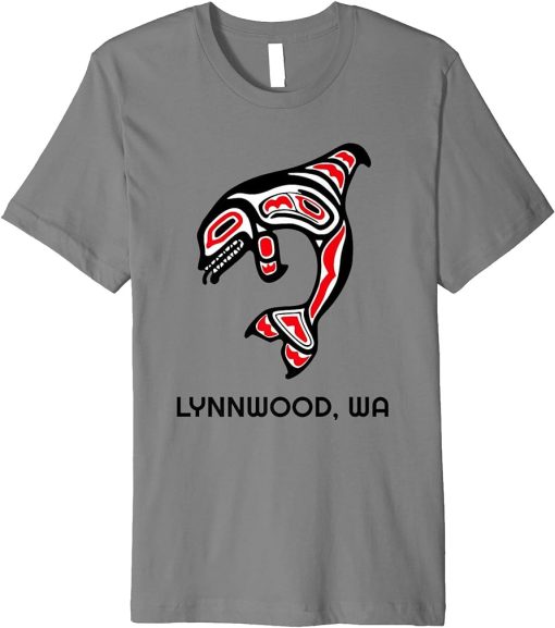 Lynnwood Washington Native American Orca Killer Whale Gift Premium T-Shirt