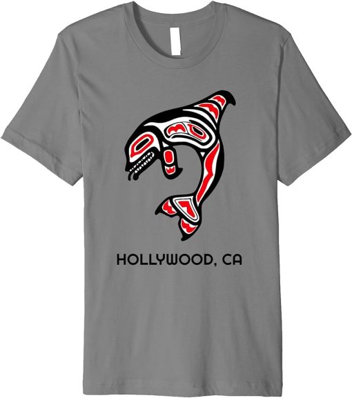 California Hollywood Native American Orca Killer Whale Gift Premium T-Shirt