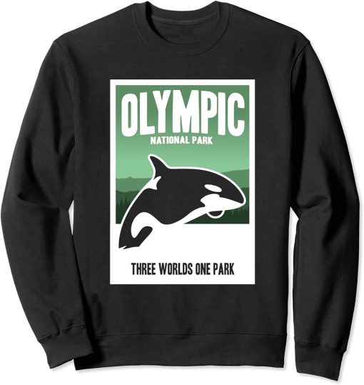 Funny Retro Olympic National Park Orcas Islands T-Shirt Gift Sweatshirt